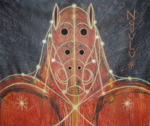 Ngulu (Jabalí) (Boar), 2010
acrylic on canvas
71 x 85 inches 